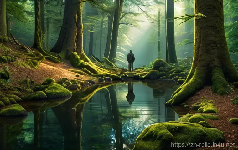 샤머니즘과 자연 숭배 - Here are three detailed image generation prompts in English, designed to be family-friendly and adhe...